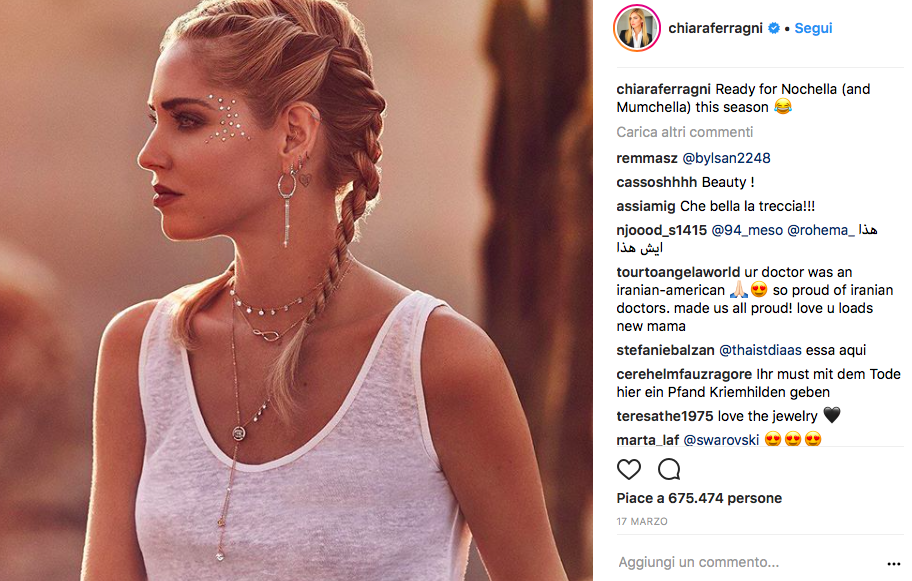 Chiara Ferragni, di professione influencer (Instagram)