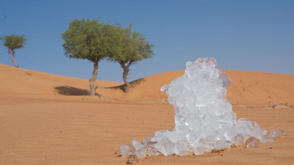 Hielo en el desierto