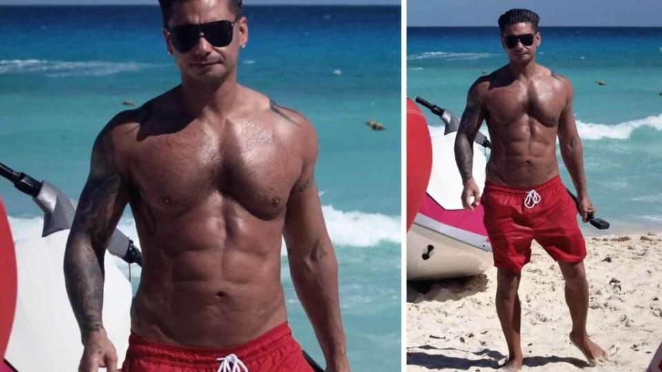 <p>Pauly D is serving up a 6-pack in Mexico and we’ve learned his svelte physique partially thanks to GTL … Gym, Tan, Lipo. The “Jersey Shore: Family Vacation” star has been in Cancún with co-star, Vinny Guadigno, as the two host events for the revival of MTV’s Spring Break. During a Thursday beach session, the […]</p> <p>The post <a rel="nofollow noopener" href="https://theblast.com/jersey-shore-pauly-d-abdominal-etching-plastic-surgery/" target="_blank" data-ylk="slk:‘Jersey Shore’ Star Pauly D Gets Abs-olutely Shredded from Plastic Surgery;elm:context_link;itc:0;sec:content-canvas" class="link ">‘Jersey Shore’ Star Pauly D Gets Abs-olutely Shredded from Plastic Surgery</a> appeared first on <a rel="nofollow noopener" href="https://theblast.com" target="_blank" data-ylk="slk:The Blast;elm:context_link;itc:0;sec:content-canvas" class="link ">The Blast</a>.</p>