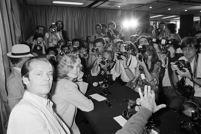 <p>RAPH GATTI/AFP via Getty</p> Jack Nicholson and Jessica Lange in 1981