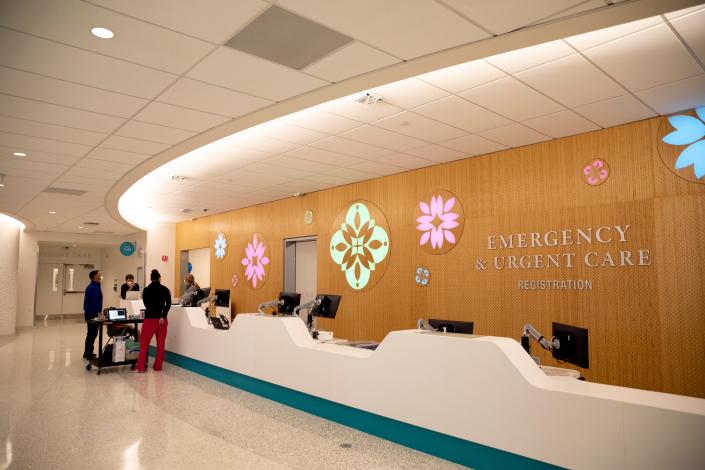 A view of the Emergency and Urgent Care department in the Cincinnati Children's Hospital Medical Center's new Critical Care Building in Avondale.