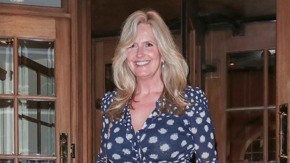 Penny Lancaster leaving The Ritz in a mini dress 