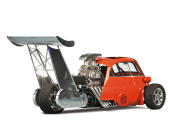 Built by Weiner based on a Hot Wheels toy, the Whatta Drag combines an Isetta with a 750-hp Chevy drag V-8. Sale estimate: $75,000 - $100,000.