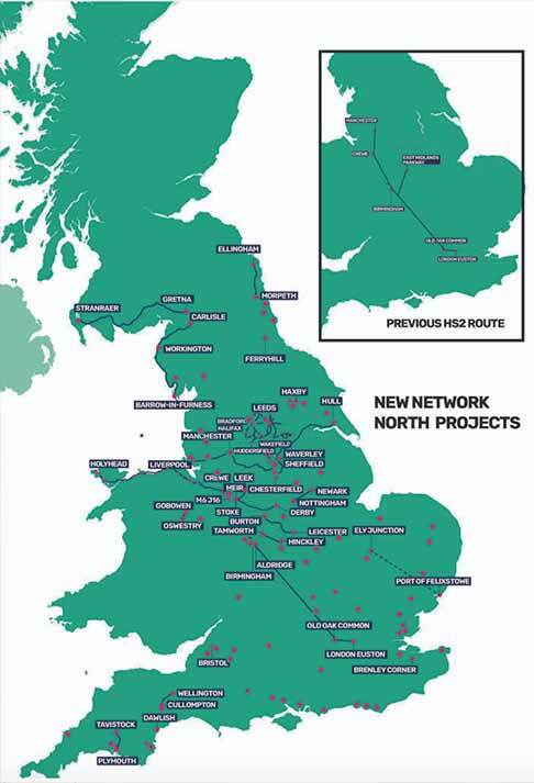 The new Network North map. (Gov.uk)
