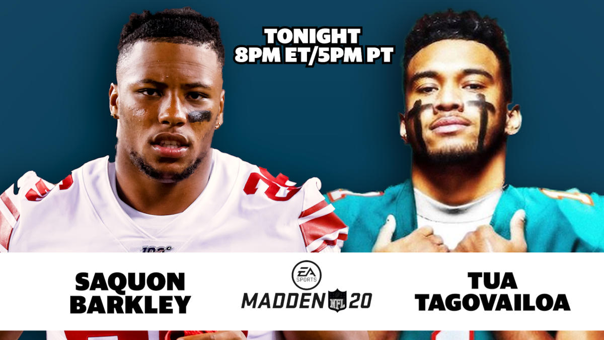 Saquon Barkley, Tua Tagovailoa will play Madden on Pay It Forward Live