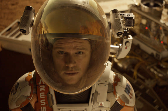 Astronaut Mark Watney (Matt Damon) is stranded on Mars, in the new Ridley Scott movie, "The Martian."