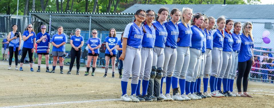 A "Hope at Bat" alumni game was hosted by the Braintree High softball team on Friday, May 20, 2022.