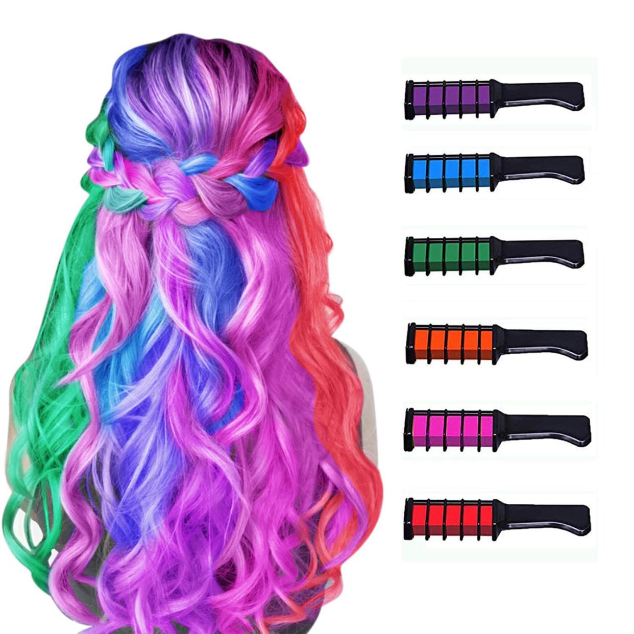 Temporary Hair Color Chalk Combs