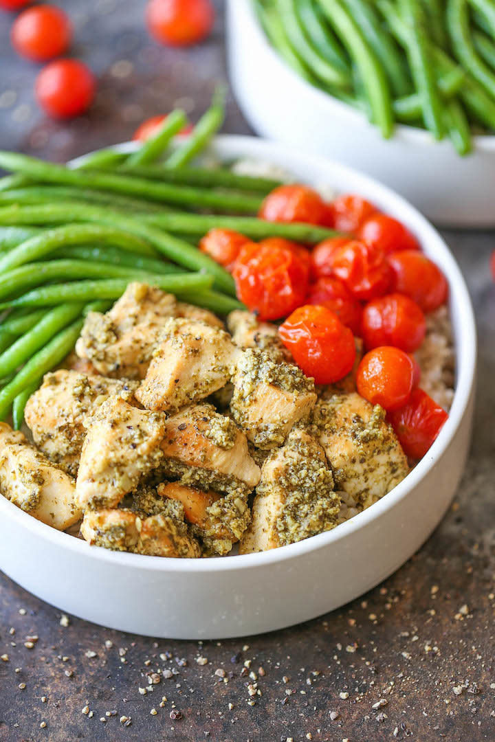 Chicken Pesto Bowl