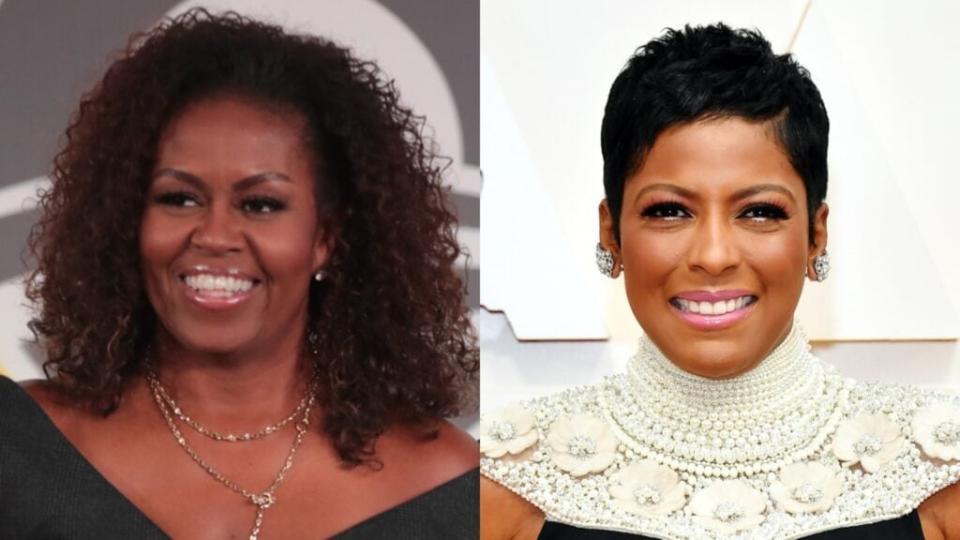 Nominees for 2021 Daytime Emmy Awards include “Creators for Change on Girls’ Education with Michelle Obama” and Tamron Hall for the hosting of “Tamron Hall,” which got its own Outstanding Informative Talk Show nomination. (Photos by Scott Olson/Getty Images and Amy Sussman/Getty Images)