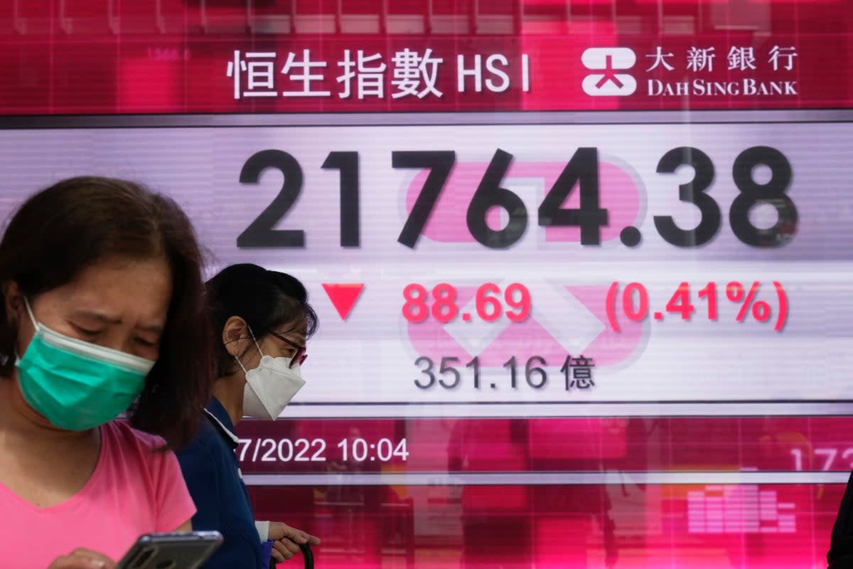 Hong Kong Financial Markets (Copyright 2022 The Associated Press. All rights reserved)