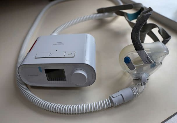 PHOTO: A CPAP machine in Boston, June 25, 2021. (David L. Ryan/The Boston Globe via Getty Images)