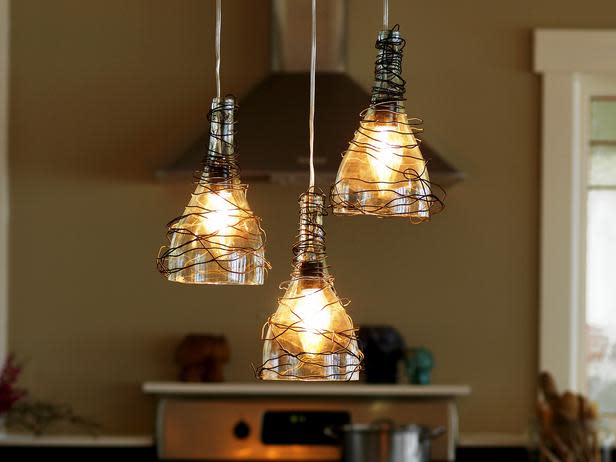 Wine Bottle Pendant Lights