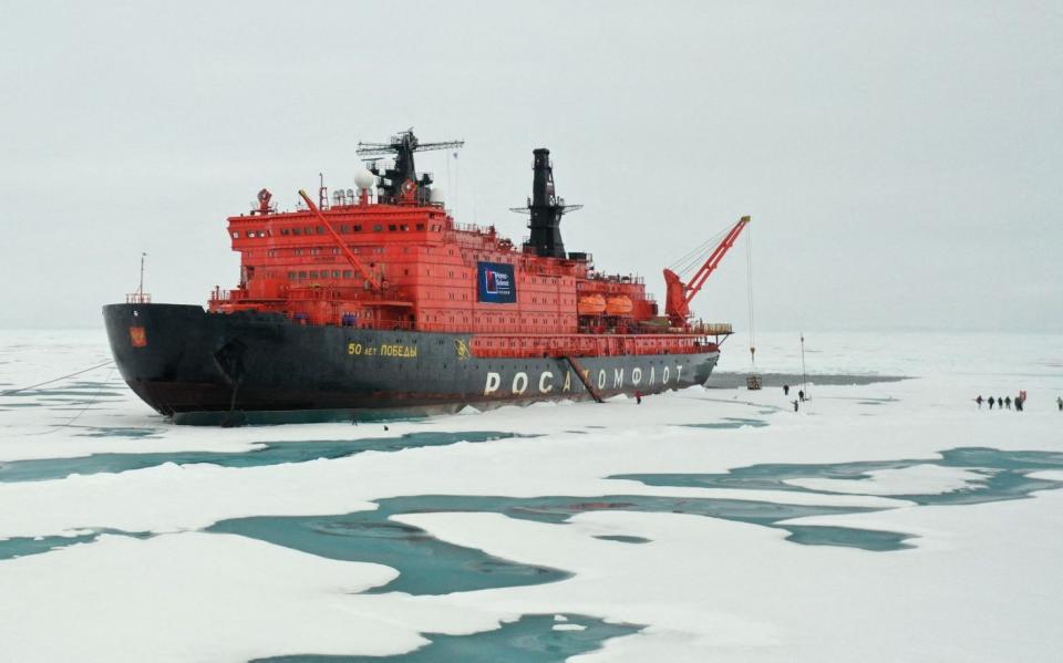 Russia arctic icebreaker as confrontation with Nato builds