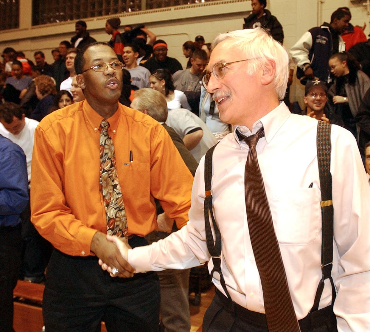 Keenan Preston was known as a fiery competitor during his time leading York High's boys' basketball program. But he always maintained respectful relationships with his rivals like York Catholic coach Mike Keesey.