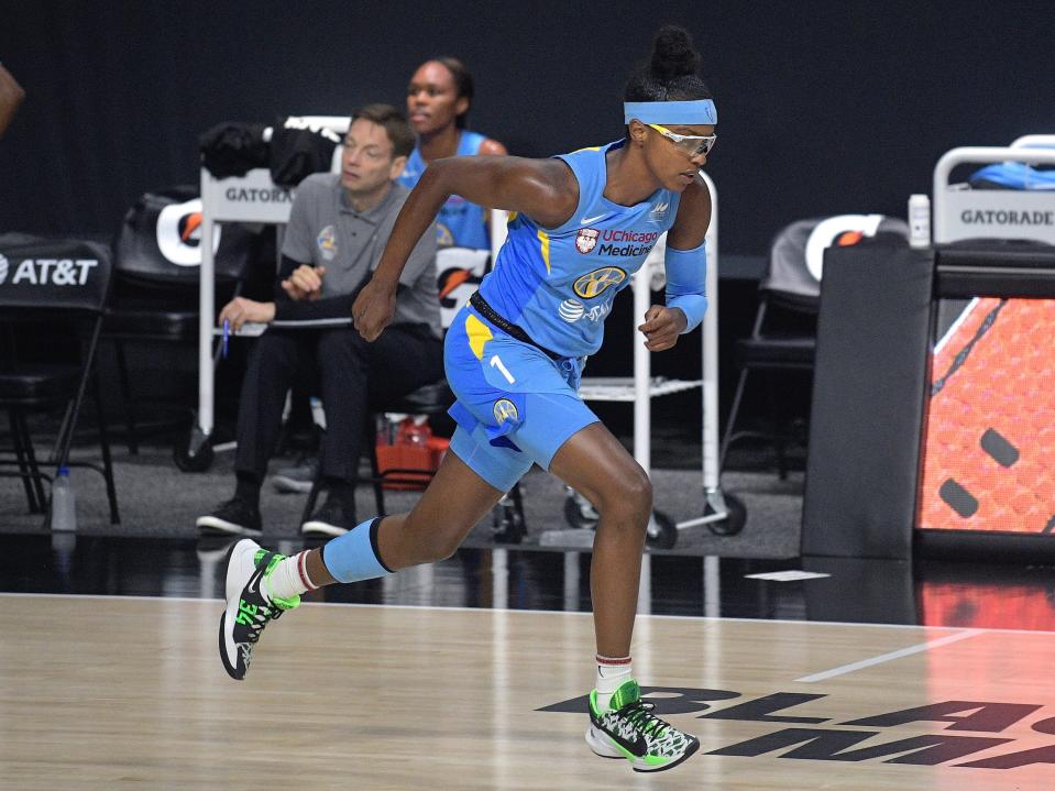 Diamond DeShields in the 2020 WNBA bubble.