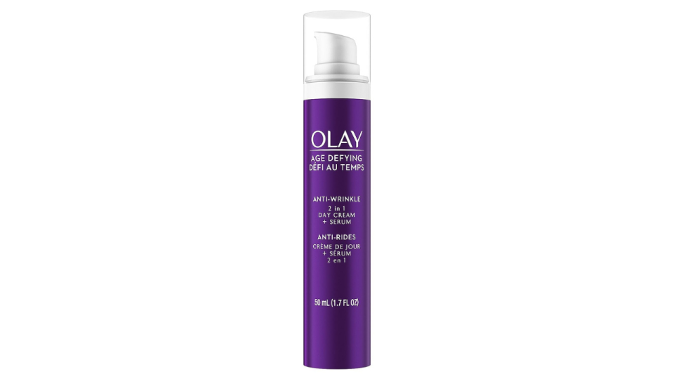 Olay Anti-Wrinkle 2-in-1 Day Cream: $14, Tiffani Thiessen Loved-Brand