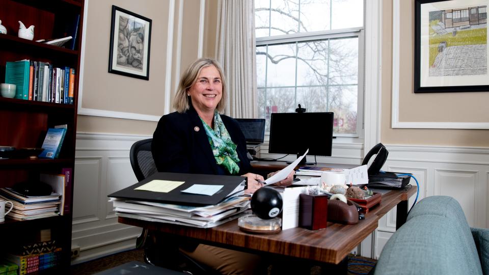 Anne Houtman, the 20th president of Earlham and the first woman at the helm, announced she will retire at the end of the 2023-24 academic year. Houtman characterized her leadership role "the most significant honor and joy of my career."