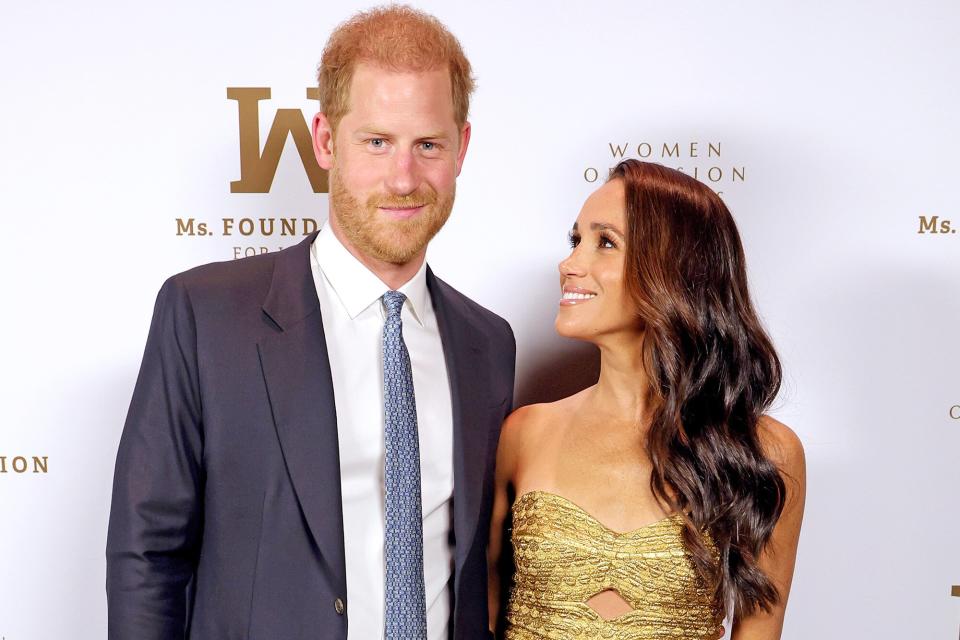 NEW YORK, NEW YORK - MAY 16: Prince Harry, Duke of Sussex and Meghan, The Duchess of Sussex attend the Ms. Foundation Women of Vision Awards: Celebrating Generations of Progress & Power at Ziegfeld Ballroom on May 16, 2023 in New York City. (Photo by Kevin Mazur/Getty Images Ms. Foundation for Women)