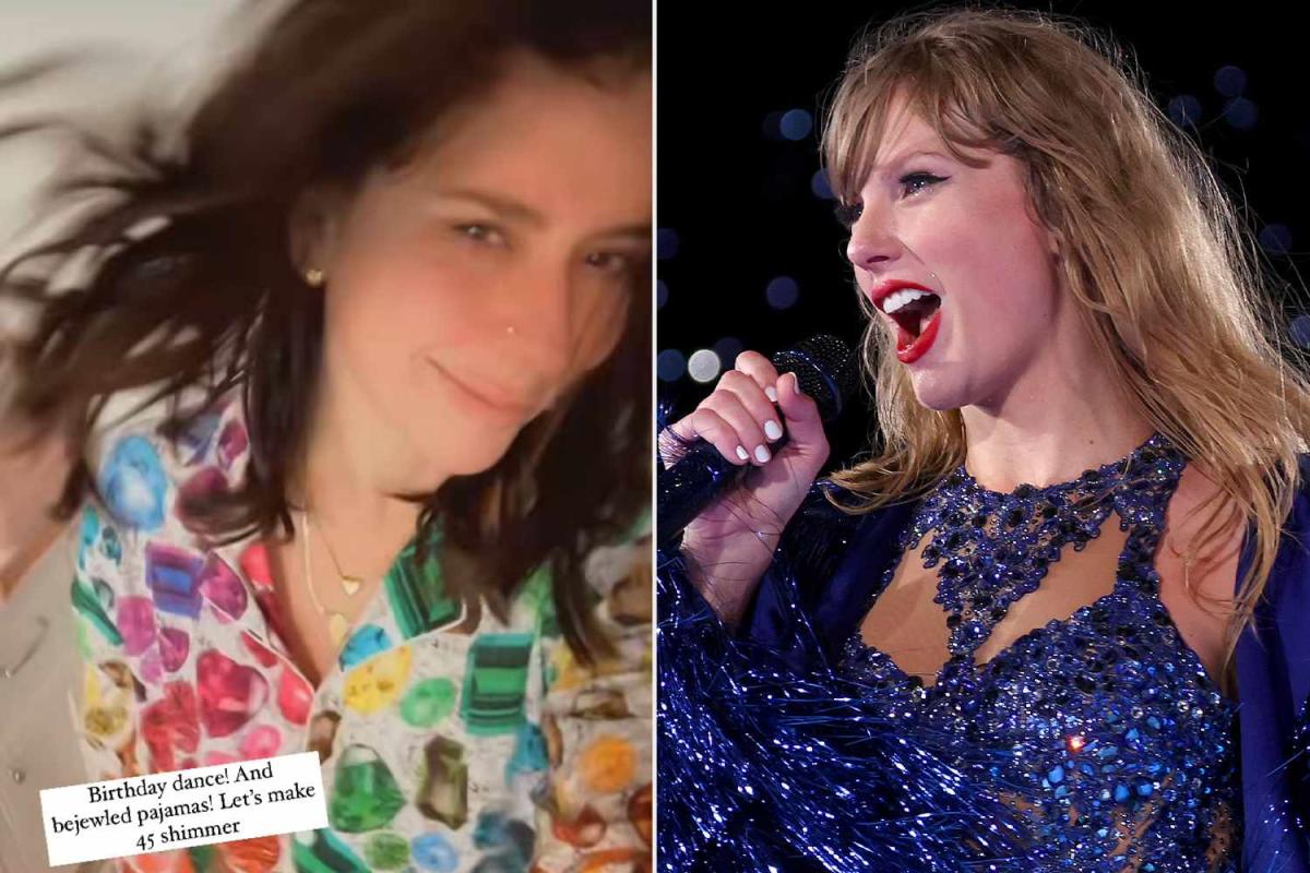 Jennifer Love Hewitt Dances in 'Bejeweled' PJs in Taylor Swift-Inspired  Birthday Video: 'Let's Make 45 Shimmer