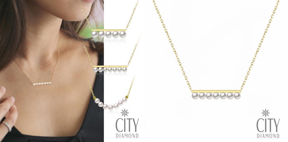 母親節禮物推薦��City Diamond引雅 18K日本AKOYA珍珠項鍊-三款任選/採用日本AKOYA珍珠，它不僅光滑、圓潤並帶有一點晶瑩剔透的色澤，能襯托出女性內斂高貴的特質，有三款特色造型可選擇，讓媽媽出門更有自信與魅力。(圖片來源：Yahoo奇摩購物中心)