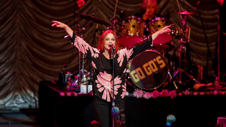 Singer Belinda Carlisle in concert