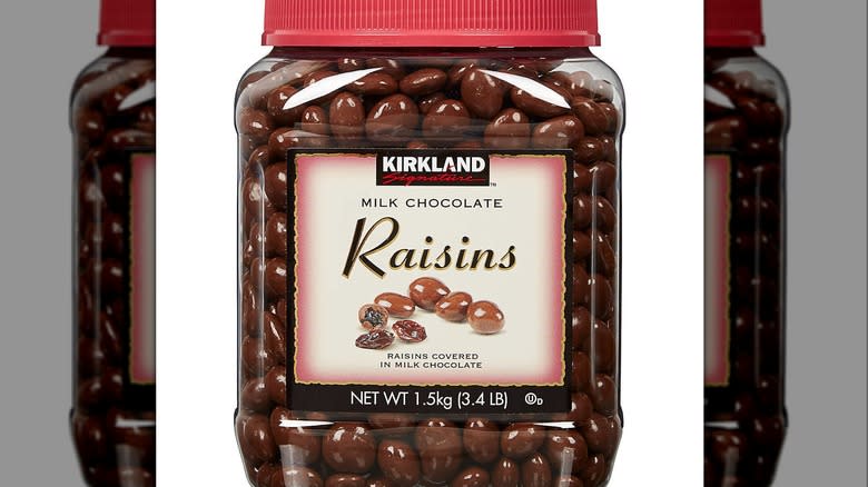 kirkland milk chocolate raisins