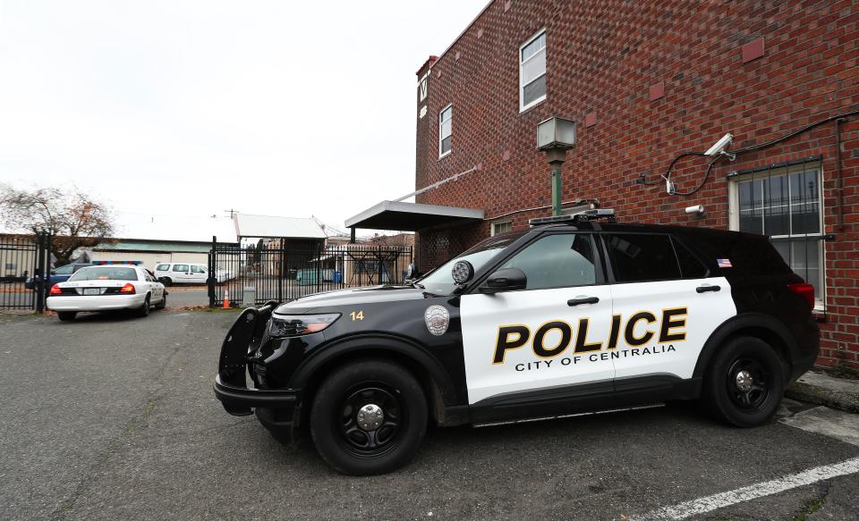 A Centralia officer spoke to the Courier Journal about the death threat targeting him during a recent interview at police headquarters in Washington.