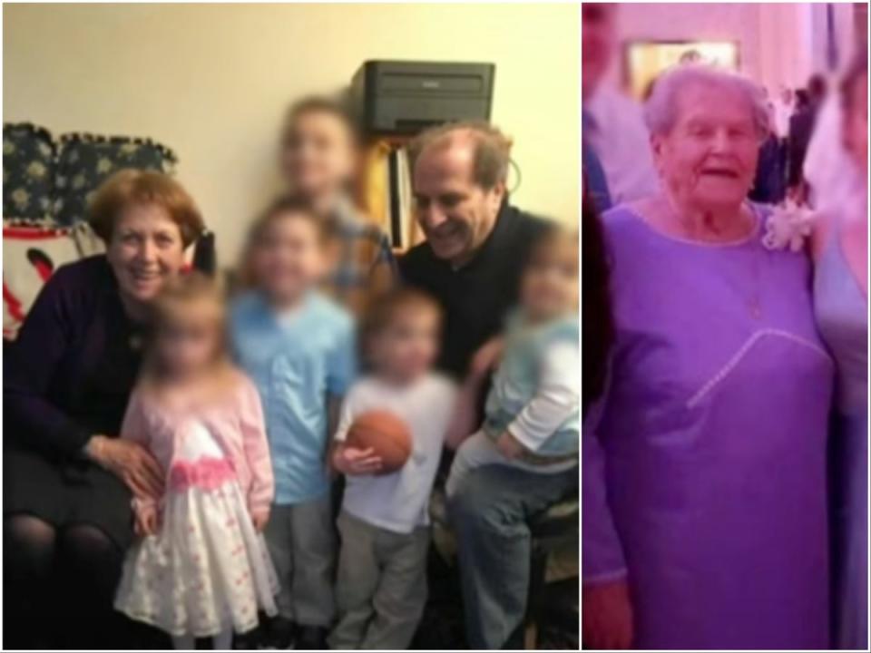 Gilda D’Amore, 73, Bruno D’Amore, 74, and 97-year-old Lucia Arpino, right, were found dead in a Newton home (CBS Boston)
