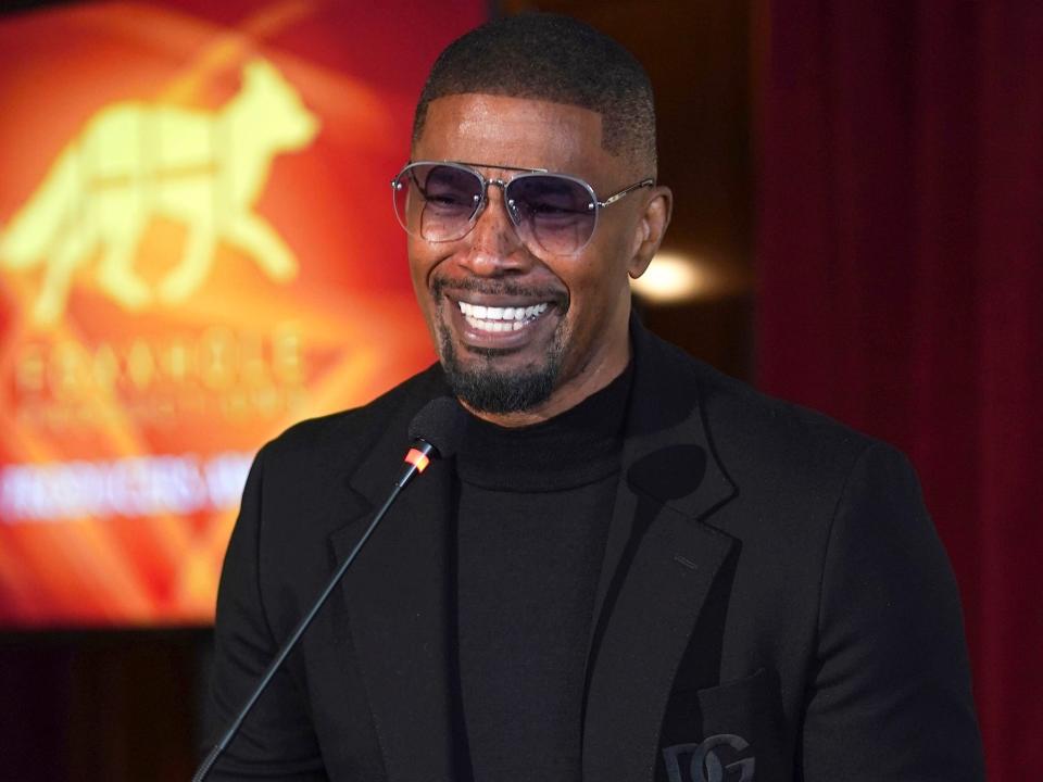 Jamie Foxx at the AAFCA Special Achievement Awards luncheon on Sunday, March 3, 2024, in Los Angeles.