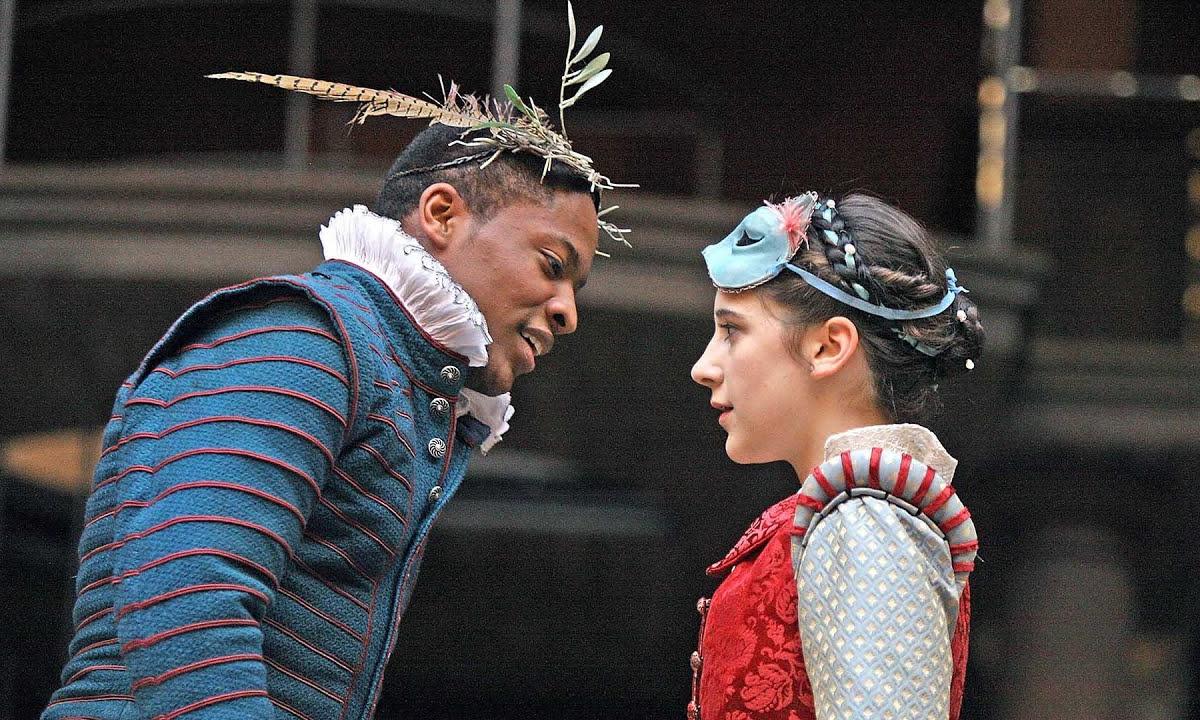 <span>A performance of Romeo and Juliet at Shakespeare’s Globe theatre, London, 2019.</span><span>Photograph: Youtube/The Shakespeare Globe / Youtube</span>