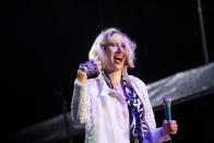 'Singapore is hot,' says Karen O, fanning herself. Big Night Out 2013 (Photo by Niña Sandejas)