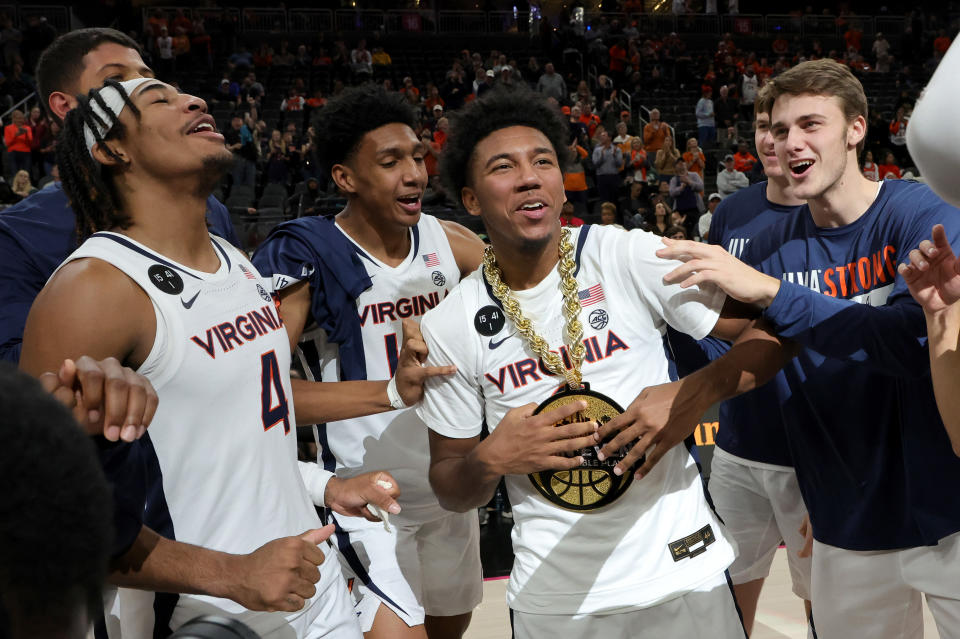 Virginia beat Illinois and Baylor to win the Continental Tire Main Event tournament in Las Vegas, Nevada.