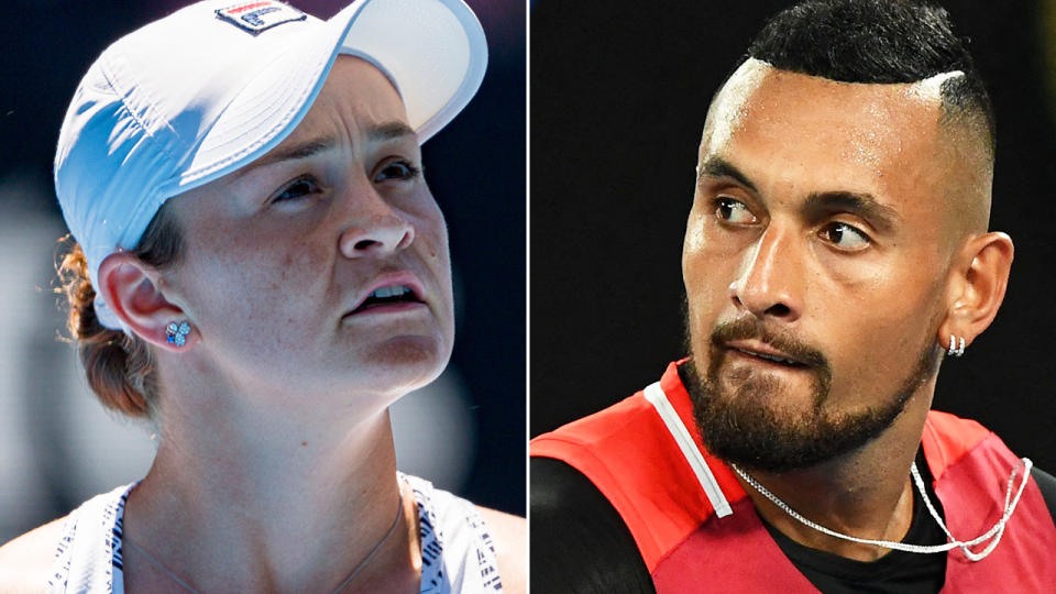 Ash Barty has weighed in on the crowd controversy that dominated Nick Kyrgios' second round Australian Open clash on Thursday night. Pictures: Getty Images