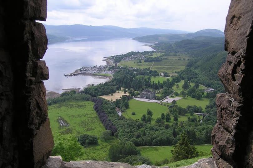 The stunning view of Inveraray from Dun na Cuaiche