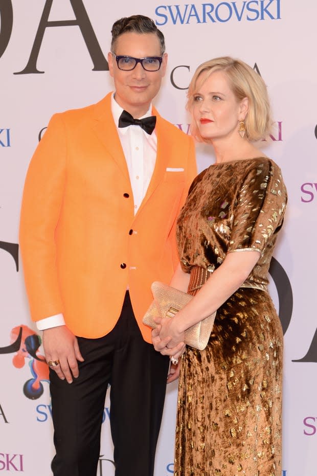 Cameron Silver and Kara Ross a the 2014 CFDA Fashion Awards. Photo: Dimitrios Kambouris/Getty Images