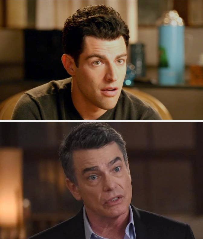 <div><p>"When I first watched <i>New Girl</i> and they introduced Schmidt’s dad, I genuinely believed that the two were related because Max Greenfield and Peter Gallagher look so much alike. Max Greenfield had even played a younger version of Peter Gallagher’s character on <i>The O.C.</i> back in 2007."</p><p>—<a href="https://www.buzzfeed.com/kristofwar" rel="nofollow noopener" target="_blank" data-ylk="slk:kristofwar;elm:context_link;itc:0;sec:content-canvas" class="link ">kristofwar</a></p></div><span> Fox</span>