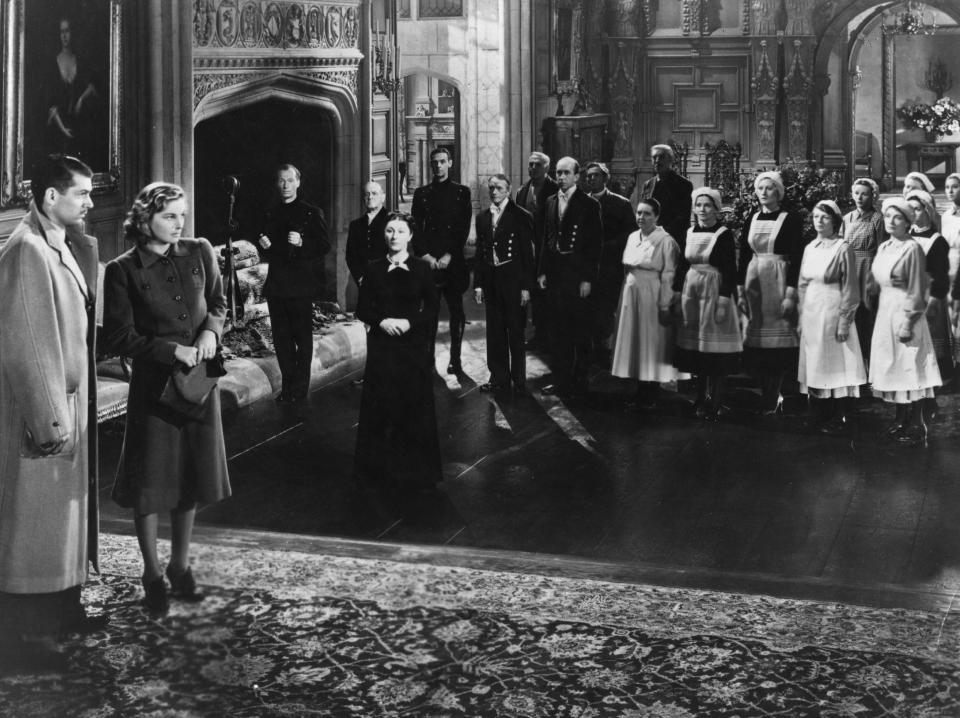 Joan Fontaine, Laurence Olivier, and Judith Anderson starred in Alfred Hitchcock's 1940 film Rebecca.