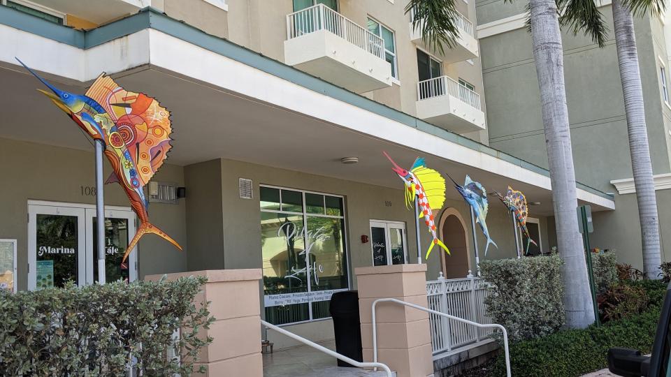 Six unique sailfish sculptures will briefly be on display at Boynton Beach City Hall through April, before they're installed along East Ocean Avenue, between City Hall and the Boynton Harbor Marina.