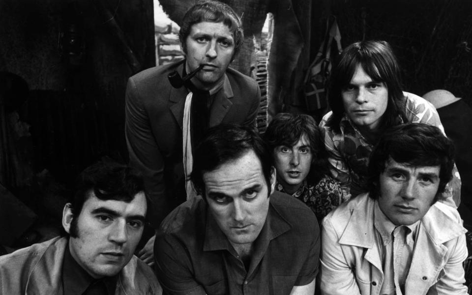 'You couldn’t tell who had written what, we became so connected': the Monty Python team in 1969 (from left) Terry Jones, Graham Chapman, John Cleese, Eric Idle, Terry Gilliam and Michael Palin - PA Photo: (C) BBC