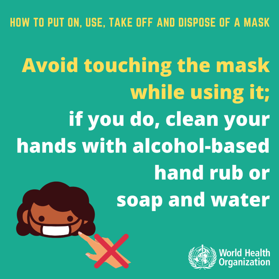 COVID-19: How to put on, use, take off & dispose of a mask