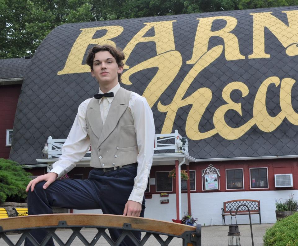 Lakeview High grad Jack Austin was able to join the company and make his debut at the Barn Theatre this summer for its production of "Seven Brides For Seven Brothers."
