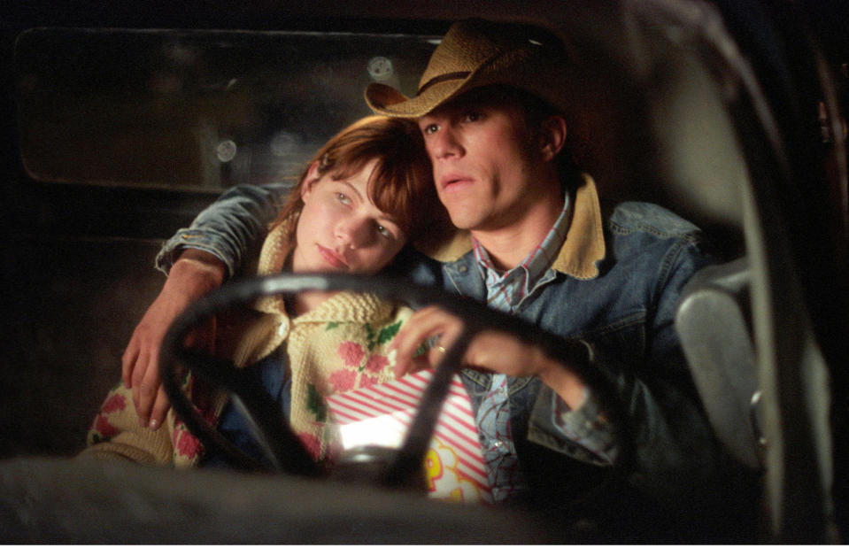 Le secret de Brokeback Mountain Brokeback Mountain 2005 Real  Ang Lee Michelle Williams Heath Ledger. Collection Christophel © Focus Features / River Road Entertainment Stock Photo
Download preview Save to lightbox Add to cart Le secret de Brokeback Mountain Brokeback Mountain 2005 Real Ang Lee Michelle Williams Heath Ledger. Collection Christophel © Focus Features / River Road Entertainment (Collection Christophel / Alamy Stock Photo)