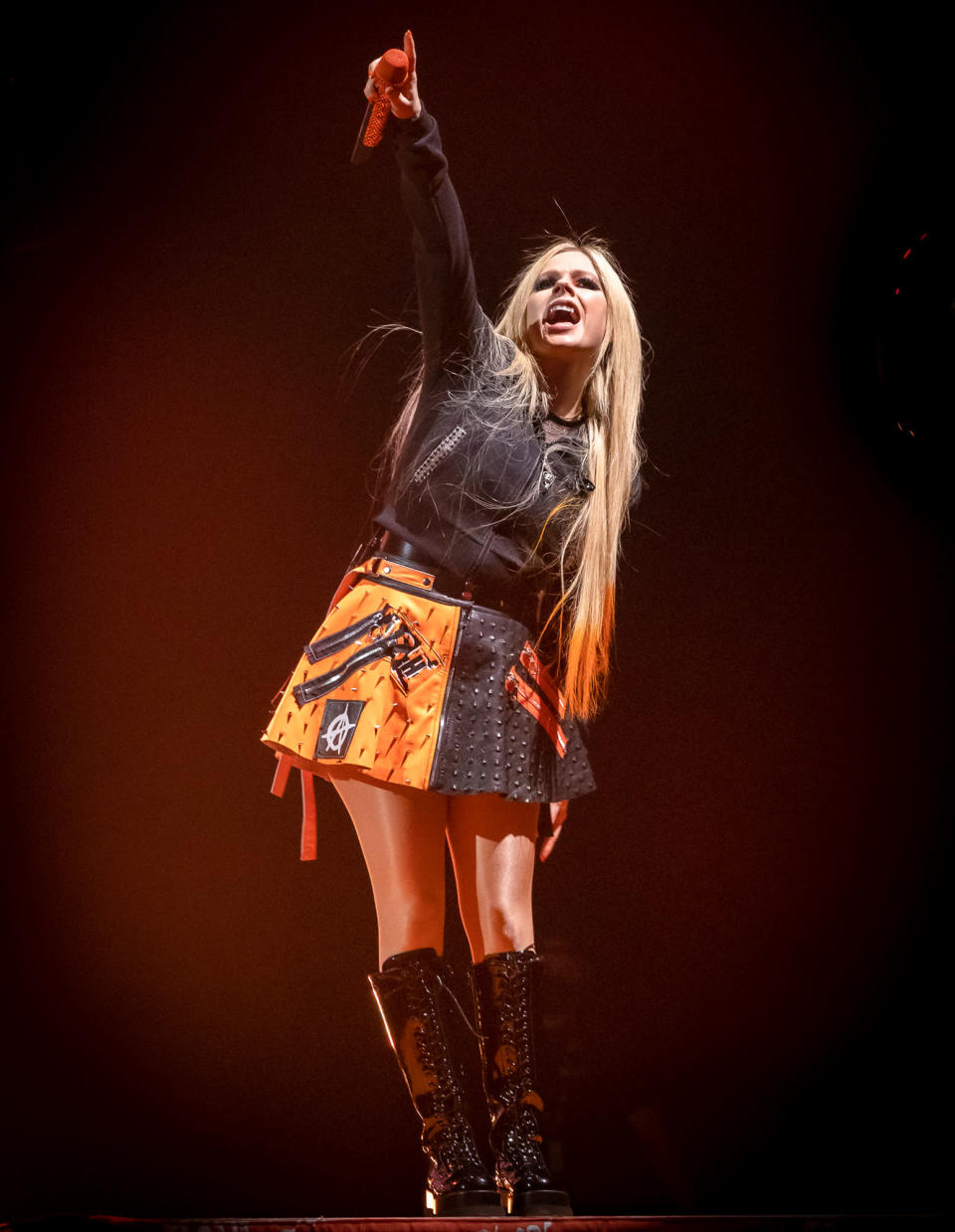 <p>Avril Lavigne performs at Ottawa's TD Place Arena during her Bite Me tour on May 9.</p>