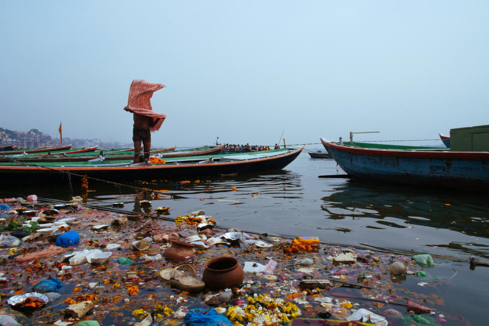 El Ganges, el río sagrado de la India, es el más contaminado del mundo. Foto: Getty Images.