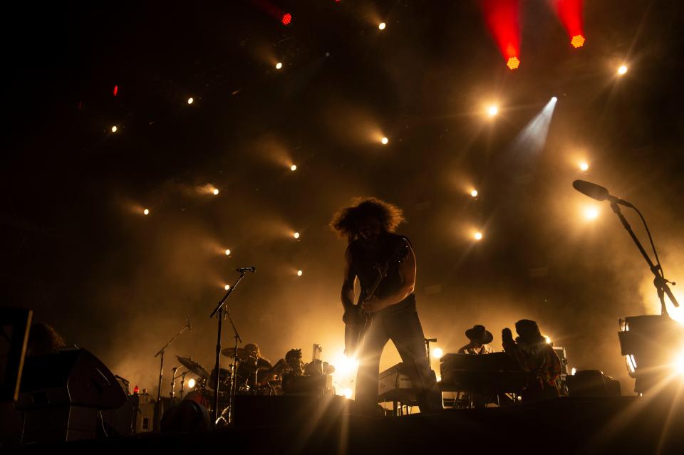 My Morning Jacket performs at Bonnaroo in Manchester, Tenn., Saturday, June 17, 2023. 