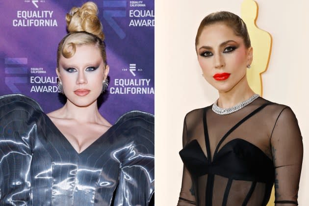 gaga-slayyyter - Credit:  Rich Polk/Getty Images for Equality California; Mike Coppola/Getty Images