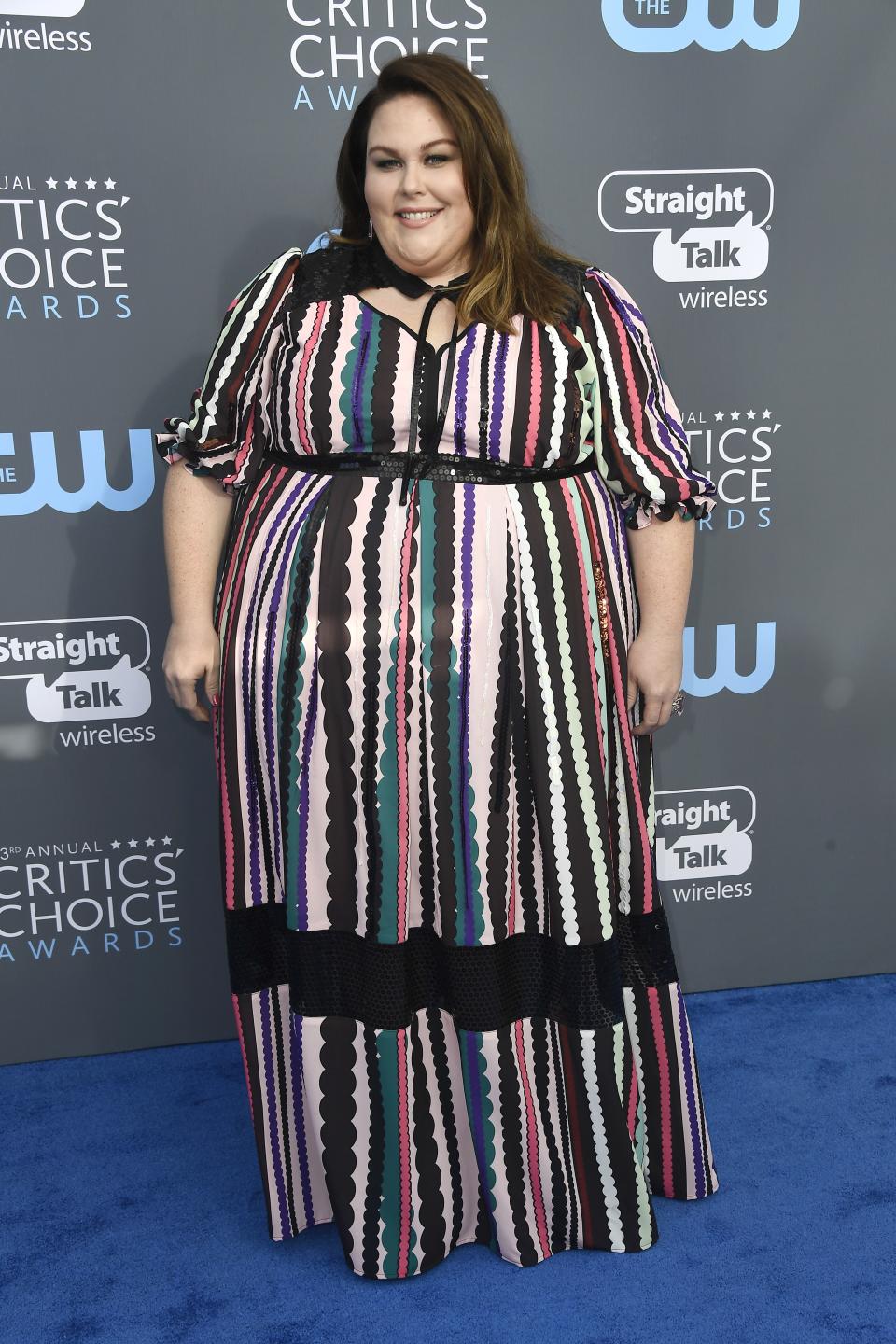 SANTA MONICA, CA - JANUARY 11:  Actor Chrissy Metz attends The 23rd Annual Critics' Choice Awards  at Barker Hangar on January 11, 2018 in Santa Monica, California.  (Photo by Frazer Harrison/Getty Images)