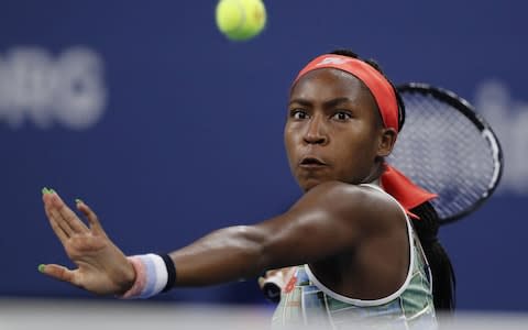 Coco Gauff almost singlehandedly sold the stadium out in Linz - Credit: Rex