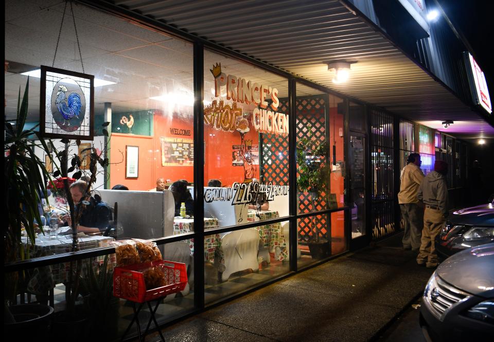 Exterior of Prince's Hot Chicken, located at 123 Ewing Dr. in Nashville.